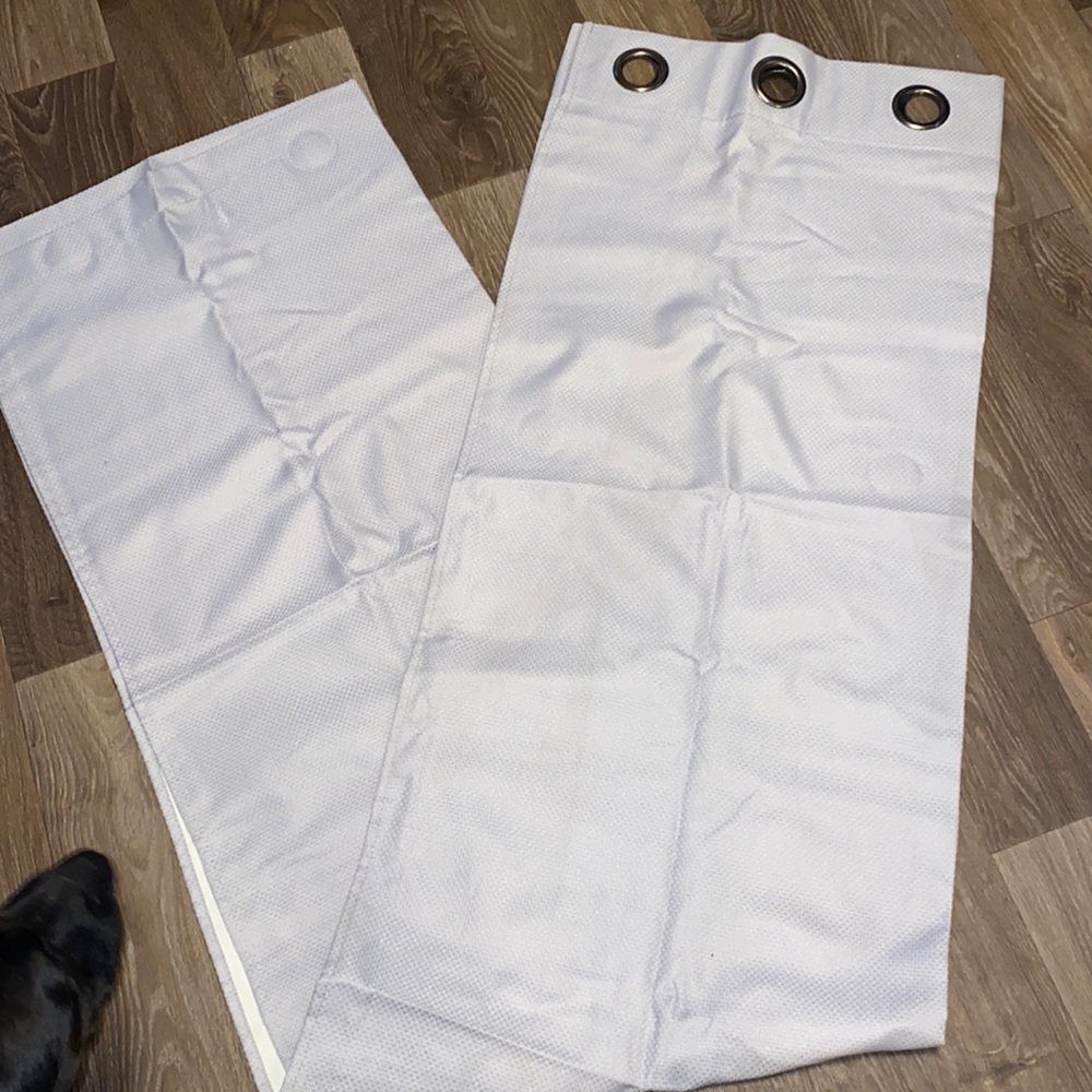 Gray Blackout Curtains. 2 Pack